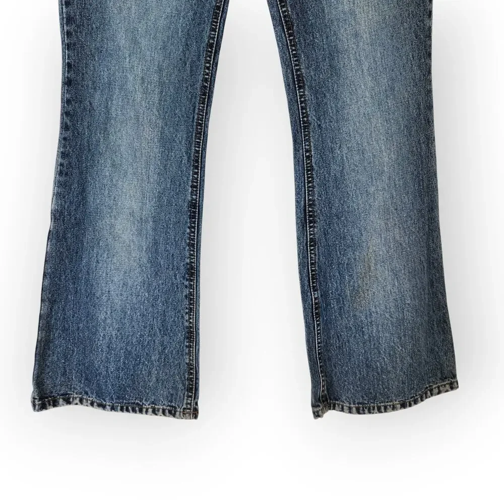 Y2K Mudd Low Rise Flare Jeans Blue Denim Vintage 2000s Mall Brand Bratz 6 - Picture 3 of 14